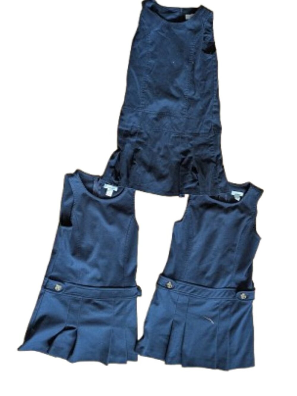 Lot of 3 Girl's  Navy Blue Jumpers Sizes 6,  6X, and  7